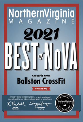 Northern Virginia Magazine - Best of NoVa 2021 - CrossFit Gym: Ballston CrossFit